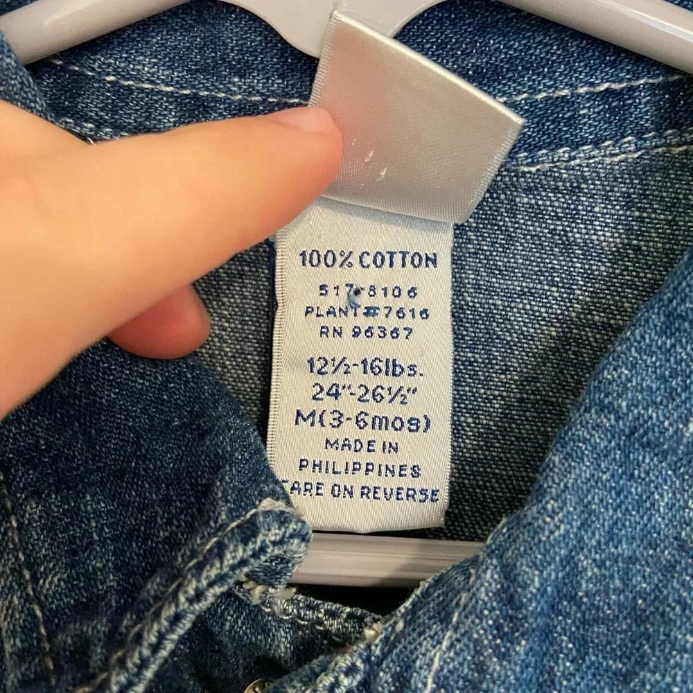 EUC | Vintage‎ Oshkosh B’gosh infant denim jacket — 3-6 months